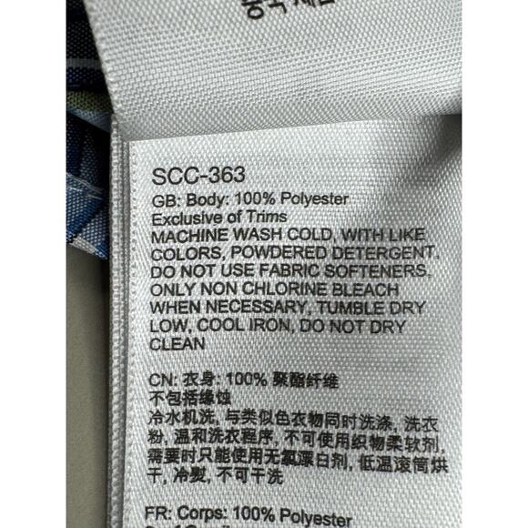 Marmot Plaid Short Sleeve Button Up Shirt Men’s M Blue Green Outdoor Hiking Work - Picture 10 of 14